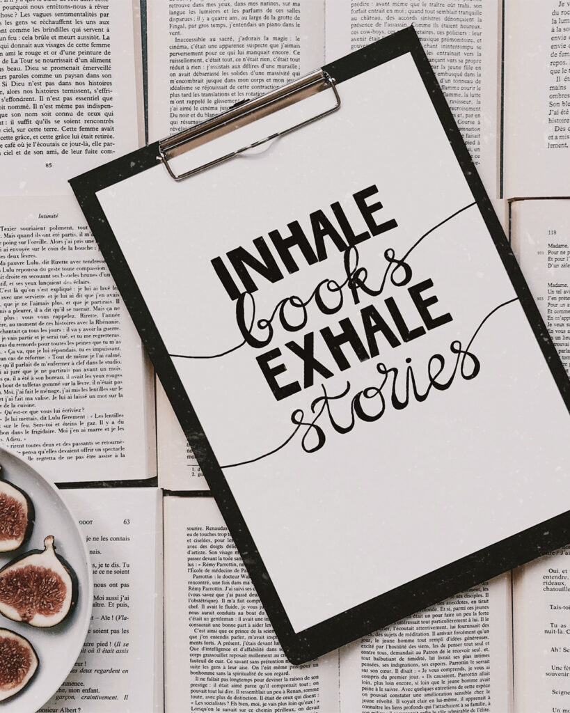 wrinspo inhale books exhale stories